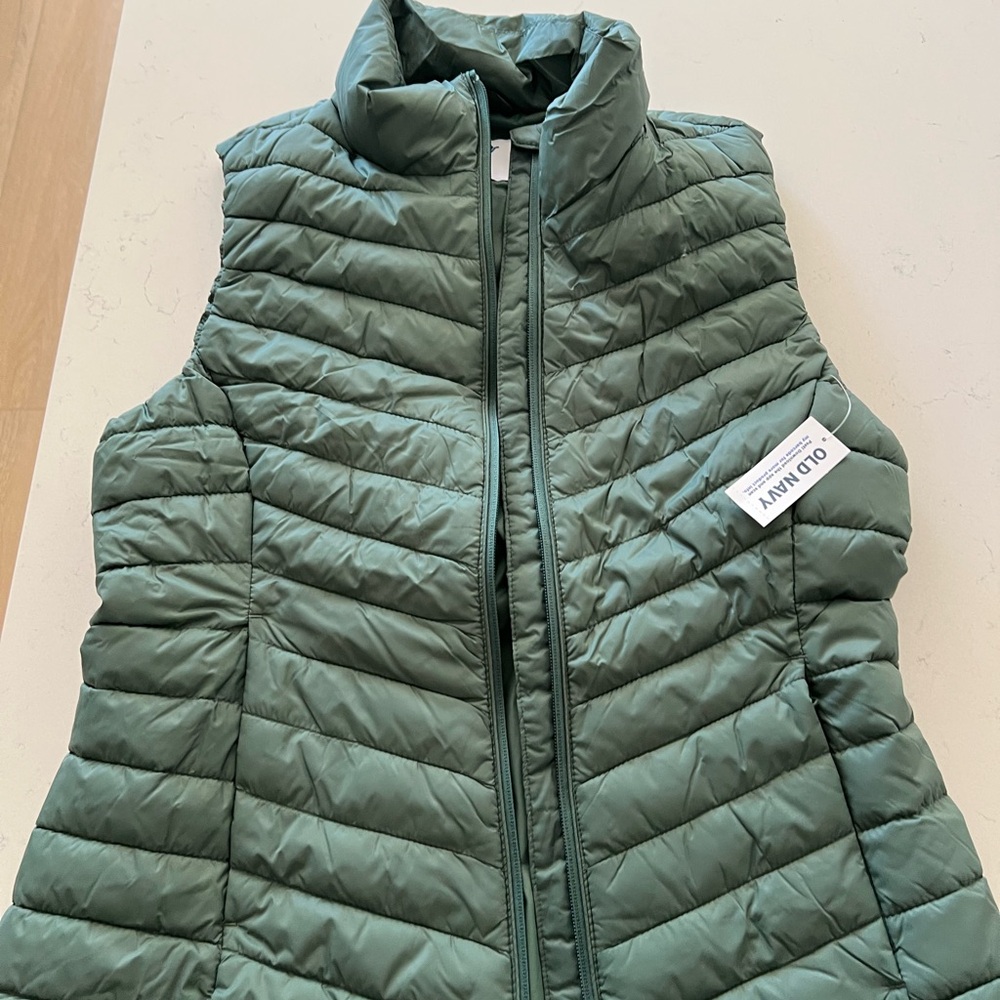 Mint Green Puffer Vest